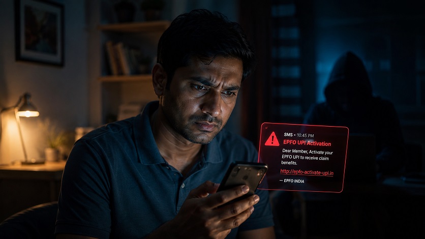 EPFO 3.0 UPI Withdrawal Fraud Concept